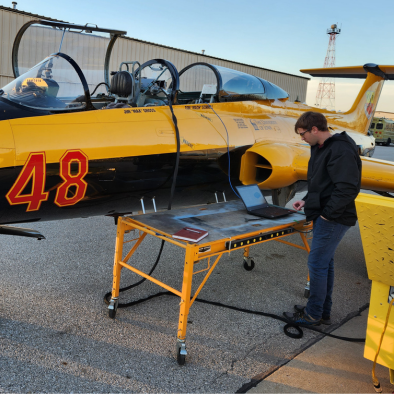StarNav testing their technology on a jet plane